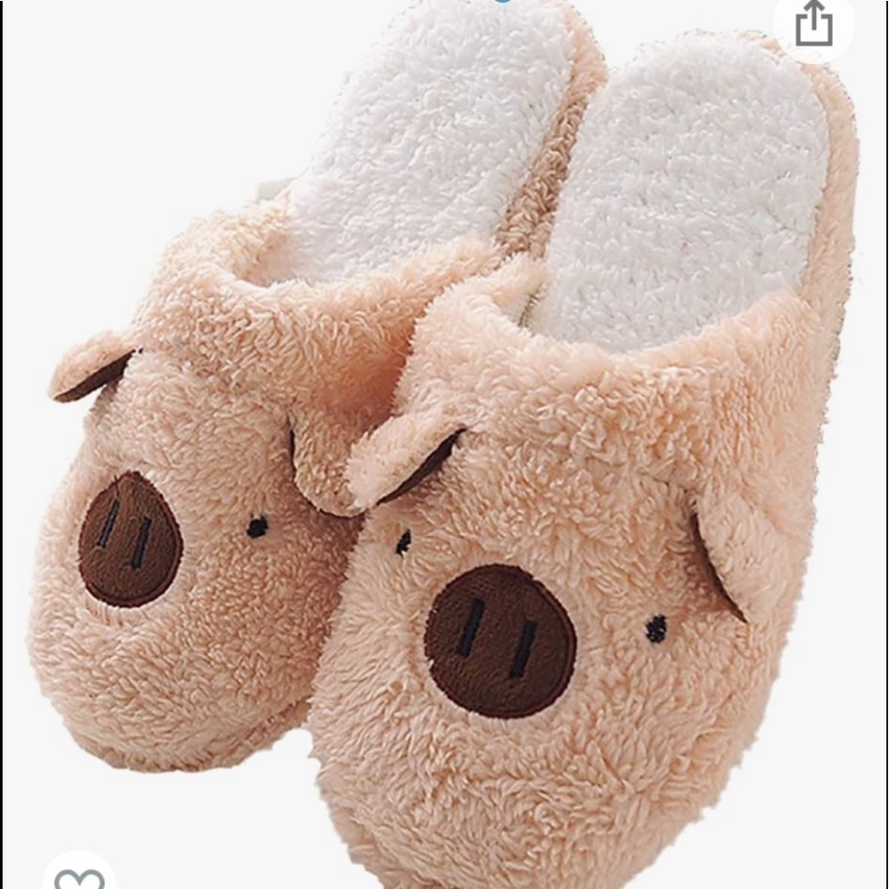 Cute House Shoes Piggy Fall Winter Warm Women Indoor Shoe Couples House Slipper